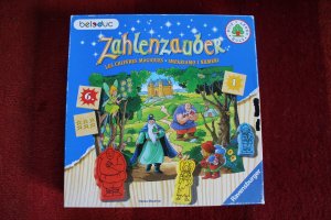 Ravensburger 226238: Zahlenzauber, Holzspielsteine und Figuren. Stoffsäckchen.