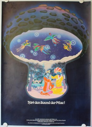 Hört den Sound der Pilze, Poster, Plakat 1971, Rolf-Ulrich Kaiser, Kraut-Rock