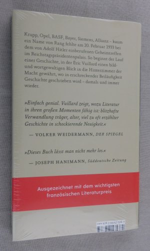 gebrauchtes Buch – Éric Vuillard – Die Tagesordnung