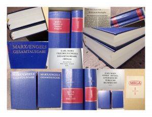 gebrauchtes Buch – Marx, Karl – Werke, Artikel, Literarische Versuche bis März 1843. Text und Apparat. Mit 20 Faksimiles. Herausgegeben vom Institut für Marxismus-Leninismus beim Zentralkomitee der Kommunistischen Partei der Sowjetunion und vom Institut für Marxismus-Leninismus beim Zentralkomitee der Sozialistischen Einheitspartei Deutschlands. Technische Redaktion von Heinz Ruschinski. Korrektur: Hanna Behrendt und Gerda Plauschinnat. Einbandgestaltung von Albert Kapr. Typografie von Albert Kapr und Horst Kinkel. (= Karl Marx / Friedrich Engels Gesamtausgabe (MEGA), Erste Abteilung, Band 1). Mit beiliegendem Zeitungsartikel zur Ausgabe.