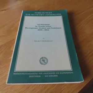 antiquarisches Buch – Helmut Freidmann – Alt-Mannheim im Wandel seiner Physiognomie, Struktur und Funktionen (1606-1965).