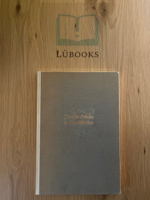 antiquarisches Buch – Deutsche Gedichte in Handschriften ca. 1942