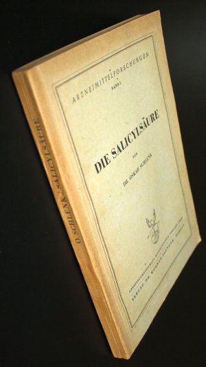 antiquarisches Buch – Dr. Oskar Schlenk – Arzneimittelforschungen DIE SALICYLSÄURE