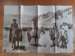 gebrauchtes Buch – Treff-Poster - Cowboys - mit Informationen auf der Rückseite