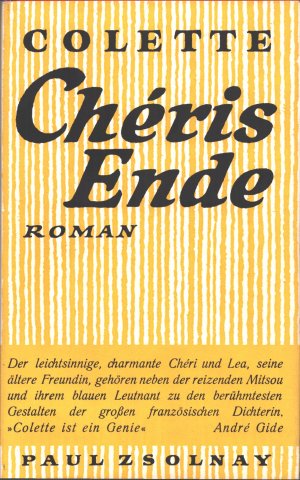 antiquarisches Buch – Colette – Chéris Ende