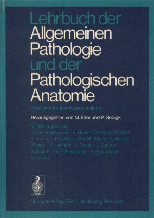 gebrauchtes Buch – M. Eder – Lehrbuch der Allgemeinen Pathologie und der Pathologischen Anatomie (1977)