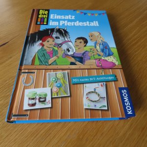 gebrauchtes Buch – Kari Erlhoff – Die drei !!!, Einsatz im Pferdestall - Mit coolen DIY-Anleitungen