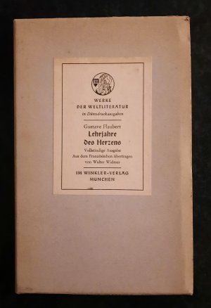 antiquarisches Buch – Gustave Flaubert – Lehrjahre des Herzens. L´eduction sentimentale. SONDERAUSGABE.