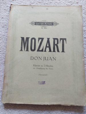 gebrauchtes Buch – Mozart – Don Juan- Klavier zu 2 Händen (Edition Peters No 90a) - Kleinmichel