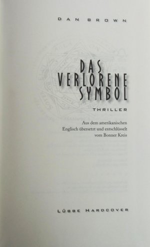 gebrauchtes Buch – Brown, Dan – Das verlorene Symbol