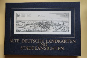 Bildtext: Alte deutsche Landkarten und Städteansichten von 