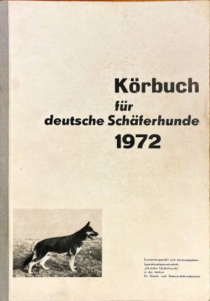 1972 Körbuch für Deutsche Schäferhunde (DDR)