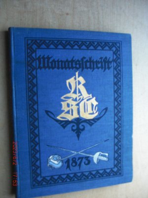 Monatsschrift des Rudolstädter Senioren-Convents (RSC - SC - 1873) - 31. Jahrgang - 1925 - Heft 1 bis 12 komplett