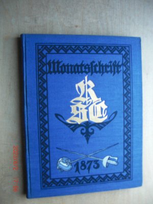 Monatsschrift des Rudolstädter Senioren-Convents (RSC - SC - 1873) - 34. Jahrgang - 1928 - Heft 1 bis 12 komplett