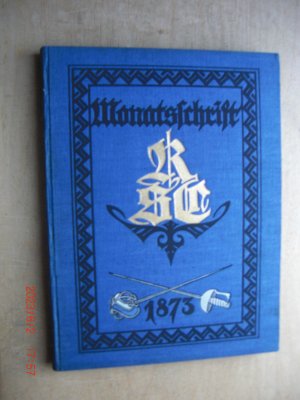 Monatsschrift des Rudolstädter Senioren-Convents (RSC - SC - 1873) - 35. Jahrgang - 1929 - Heft 1 bis 12 komplett