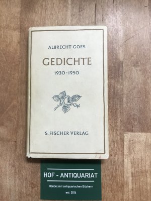 Gedichte 1930 - 1950 signiert u.EA