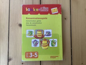 gebrauchtes Buch – Michael Junga – bambinoLÜK-Set - 3/4/5 Jahre Konzentrationsspiele