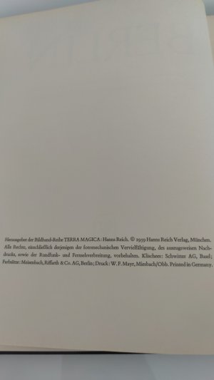 antiquarisches Buch – Berlin Ein terra magica Bildband