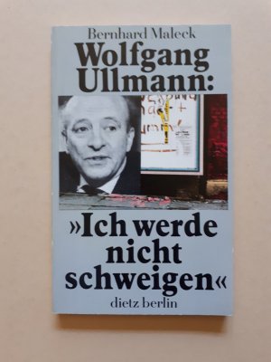 Wolfgang Ullmann: "Ich werde nicht schweigen"