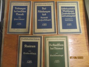 antiquarisches Buch – Klöpzig / Engert – Deutschkundliche Bücherei 1930 - 1935 - Konvolut aus 5 Bänden