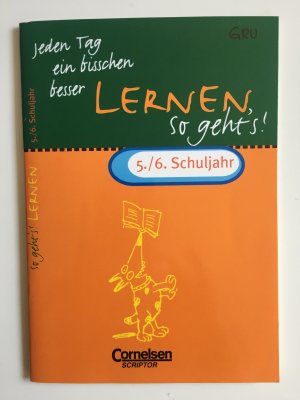 Jeden Tag ein bisschen besser. Lernen: So geht's! / 5./6. Schuljahr - Übungsheft mit eingeheftetem Lösungsteil (4 S.)