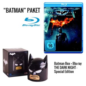 Batman - The Dark Knight Rises Blu-ray + Luchbox Batman-Head