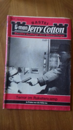Jerry Cotton Band 514 Terror im Raketencsmp 2.Auflage Verlag Bastei 1968