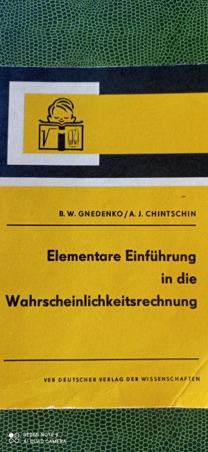 Elementare Einführung in die Wahrscheinlichkeitsrechnung.