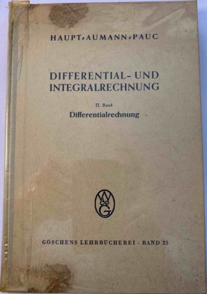 Differential- und Integralrechnung II: Differentialrechnung