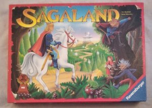 gebrauchtes Spiel – Randolph, Alex und Michel Matschoss – Ravensburger 010264: SAGALAND - ältere Version im roten Karton.