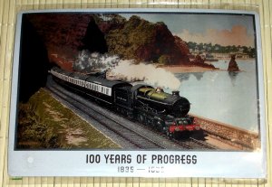 neues Spiel – NEU, OVP - Blechschild - 100 YEARS OF PROGRESS 1838-1935 - National Railway Museum / Science & Society Picture Library