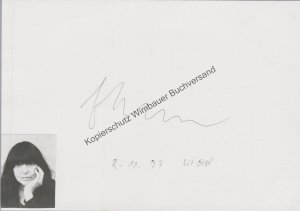 Original Autograph Friederike Mayröcker (1924-2021) /// Autogramm Autograph signiert signed signee