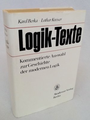 Logik-Texte, Kommentierte Auswahl zur Geschichte der modernen Logik