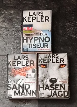 3 X Lars Kepler - Der Hypnotiseur + Der Sandmann + Hasenjagd