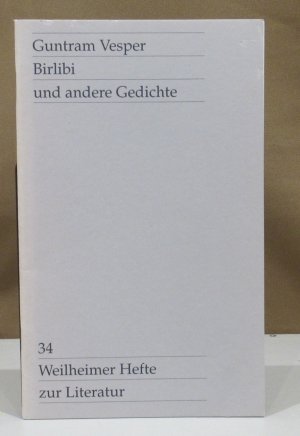 Birlibi und andere Gedichte.