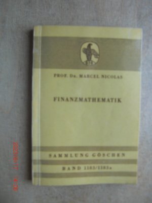 Finanzmathematik - Sammlung Göschen: Band 1183/1183a.