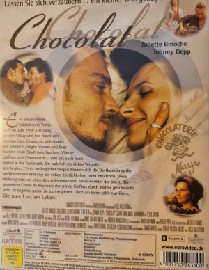 gebrauchter Film – Lasse Hallström – Chocolat ...ein kleiner Biss genügt!