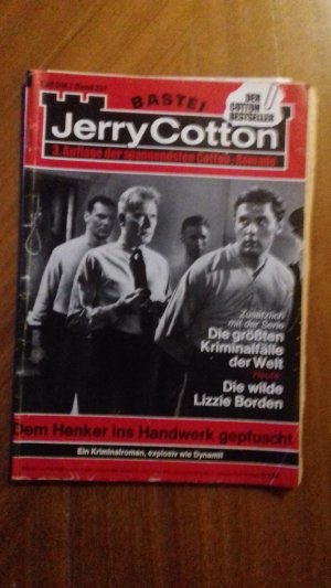 Jerry Cotton Band 237 Dem Henker ins Handwerk gepfuscht 3.Auflage Verlag Bastei 1975