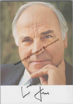 Autogramm Helmut Kohl Bundeskanzler /// Autogramm Autograph signiert signed signee