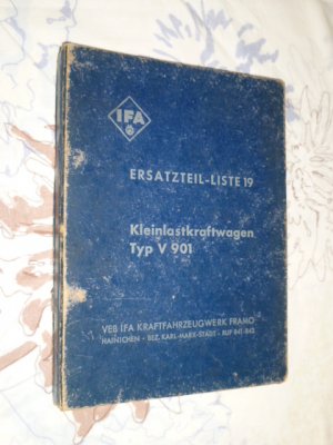 Ersatzteil Liste 19 für Kleinlastwagen FRAMO Typ V 901 ( Barkas ) Ausgabe 1953