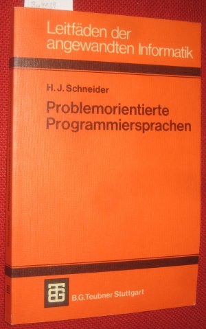 Problemorientierte Programmiersprachen.