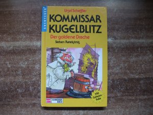 gebrauchtes Buch – Ursel Scheffler – Kommissar Kugelblitz. Grossdruck / Der goldene Drache. (Mit roter Folie)