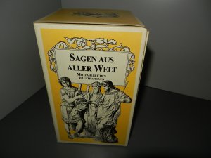 gebrauchtes Buch – zusammengestellt und bearbeitet von Petra Gallmeister – 10x  Sagen aus aller Welt - Mit zahlreichen Illustrationen - alle 10 Bände im Pappschuber