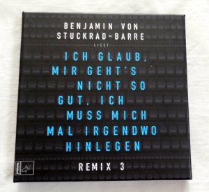 gebrauchtes Hörbuch – Benjamin von Stuckrad-Barre – Ich glaub, mir geht´s nicht so gut. Ich muss mich mal irgendwo hinlegen