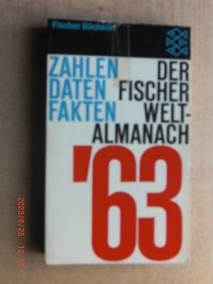 Der Fischer Weltalmanach 63 - Zahlen Daten Fakten