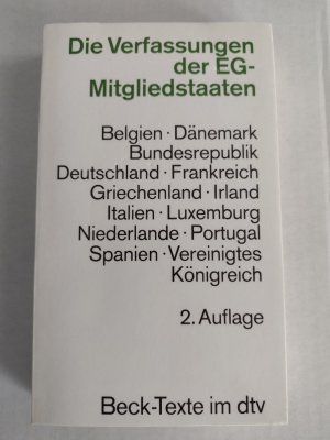 gebrauchtes Buch – Die Verfassungen der EU-Mitgliedstaaten