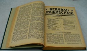 Bergbau Rundschau - Fachzeitschrift der Bergbauangestellten - Jahrgang 2 - 1950 - alle 12 Ausgaben komplett in Leinen gebunden.