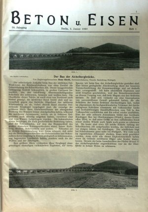 gebrauchtes Buch – Der Stahlbau. Beilage zur Zeitschrift "Die Bautechnik. Fachschrift für das gesamte Bauingenieurwesen", 12. Jahrgang, 1939. 26 Hefte (komplett). Vorgebunden: Beton und Eisen. Internationales Organ für Betonbau. 38. Jahrgang, 1939. 24 Hefte (komplett).