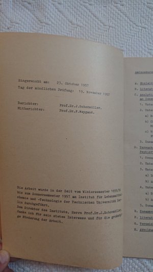 gebrauchtes Buch – Hans Dieter Belitz – Aminosäuren und Peptide  in reifendem Sauermilchkäse- Dissertation von Hans Dieter Belitz