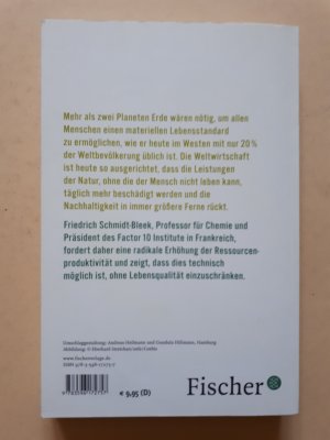 gebrauchtes Buch – Friedrich Schmidt-Bleek – Nutzen wir die Erde richtig?